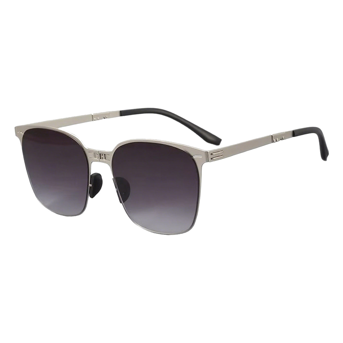Folding Full Frame Lightweight Unisex Metal Sunglasses