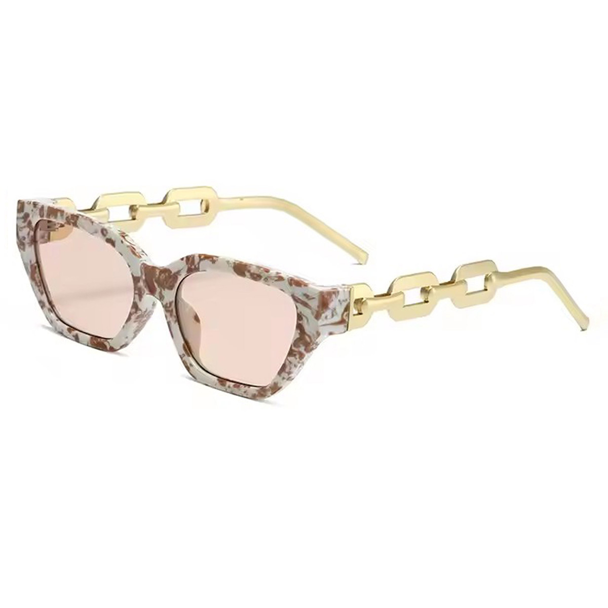 Metal Cutout Cat-Eye Sunglasses